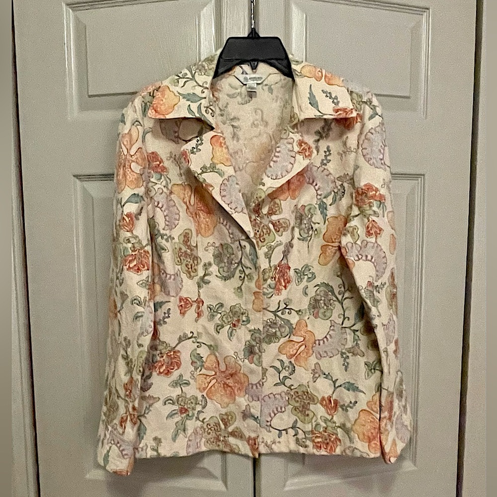 Austin Reed Textured Floral Blazer